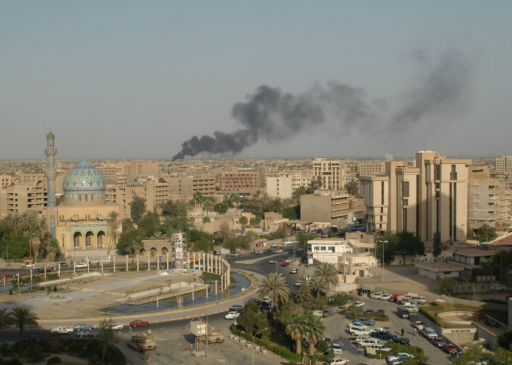 2003: Bush joins allied forces in invading Iraq